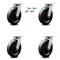 Service Caster 8 Inch Kingpinless Phenolic Wheel Swivel Caster Set with Swivel Lock SCC SCC-KP30S820-PHR-BSL-4 - alternate 2